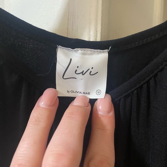 livi by olivia rae Dresses Livi By Olivia Rae Black Casual Soft Maxi Dress Poshmark